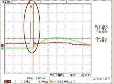 普通插排電涌波形圖